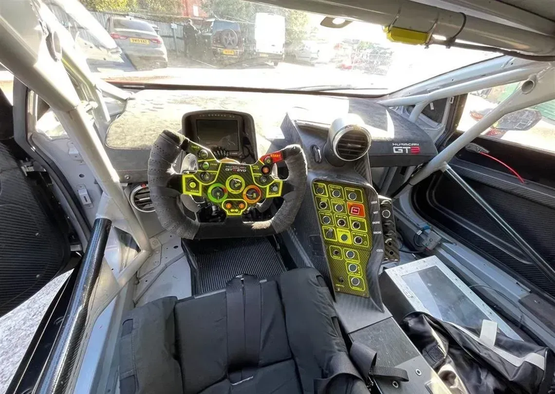 Interior Lamborghini Huracán GT3 Evo 