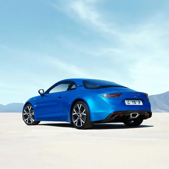 Parte Trasera Alpine A110 Azul