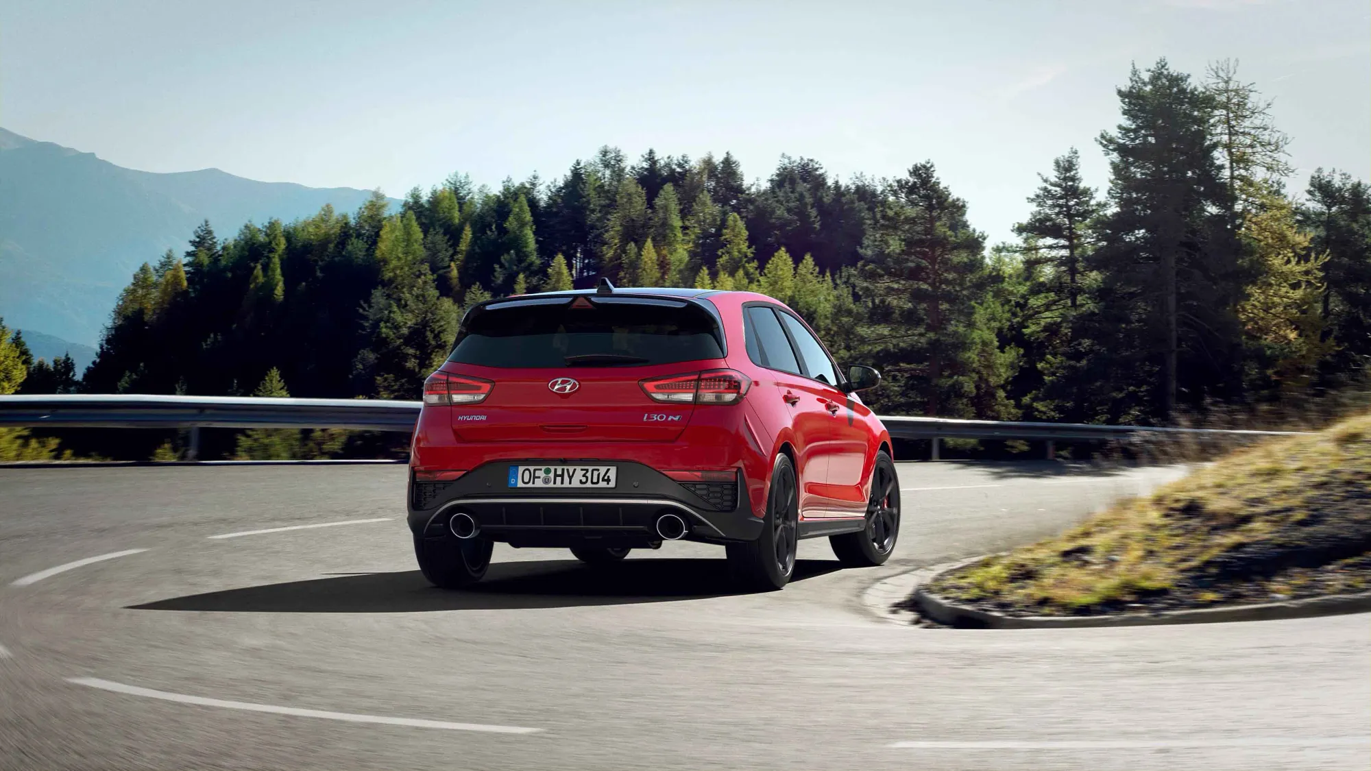 Parte Trasera Hyundai i30 N Rojo