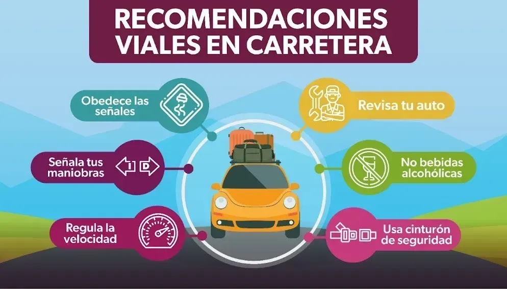 Recomendaciones viales en carretera