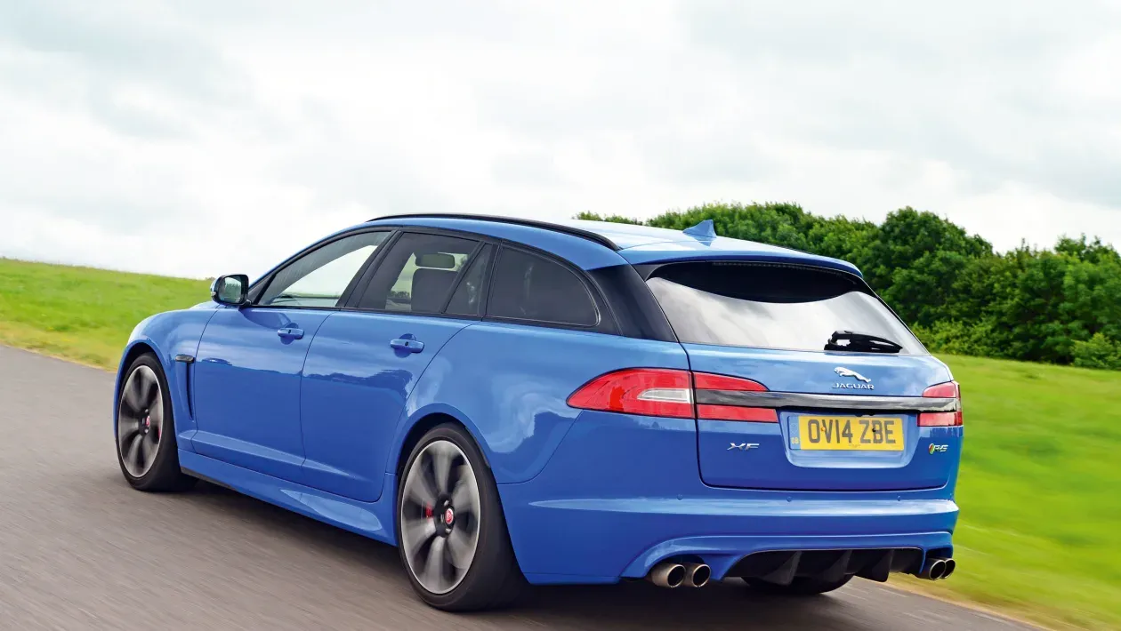 Lateral Jaguar XFR-S Sportbrake 2015 Azul