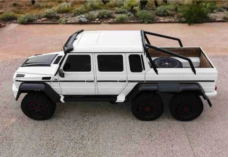 Lateral Mercedes-Benz G 63 AMG 6x6 Blanco