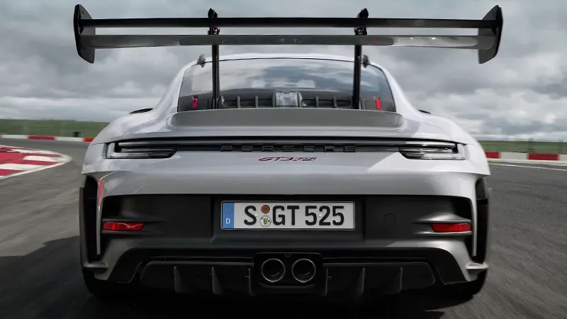 Parte Trasera Porsche 911 GT3 RS 2022 Blanco