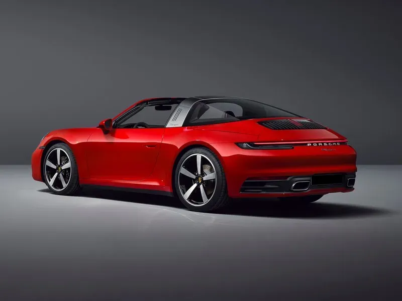 Parte Trasera Porsche 911 Targa Rojo