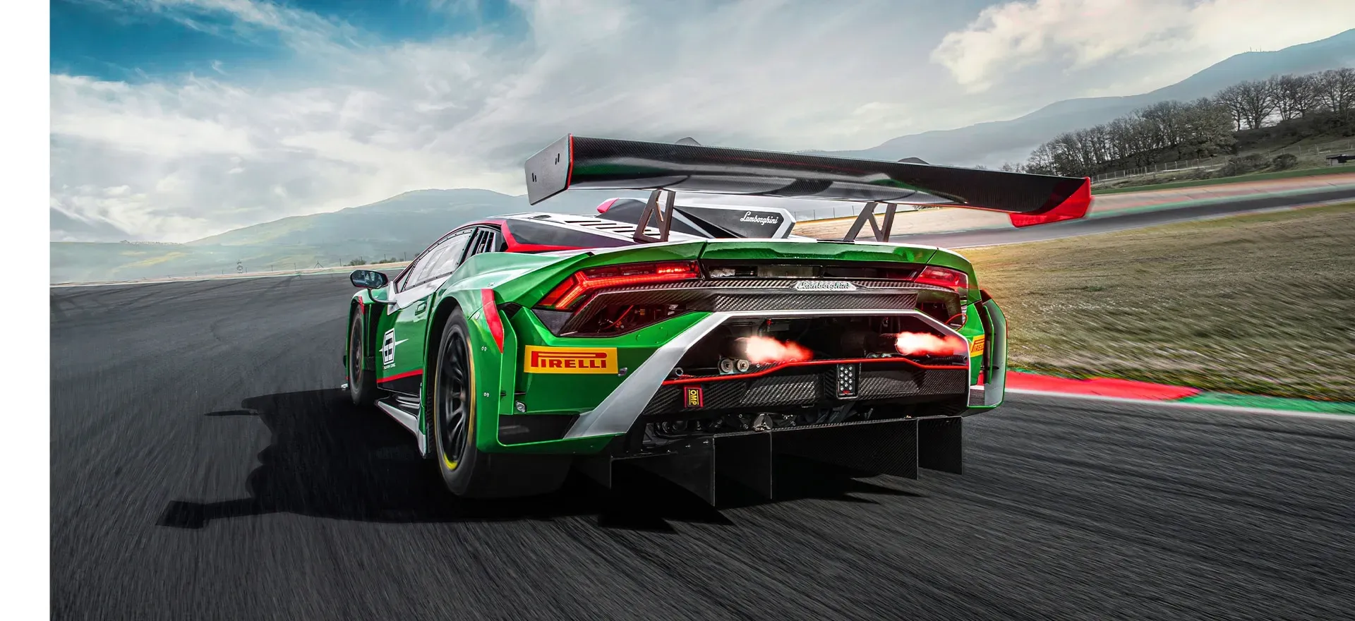 Parte Trasera Lamborghini Huracán GT3 Evo Verde