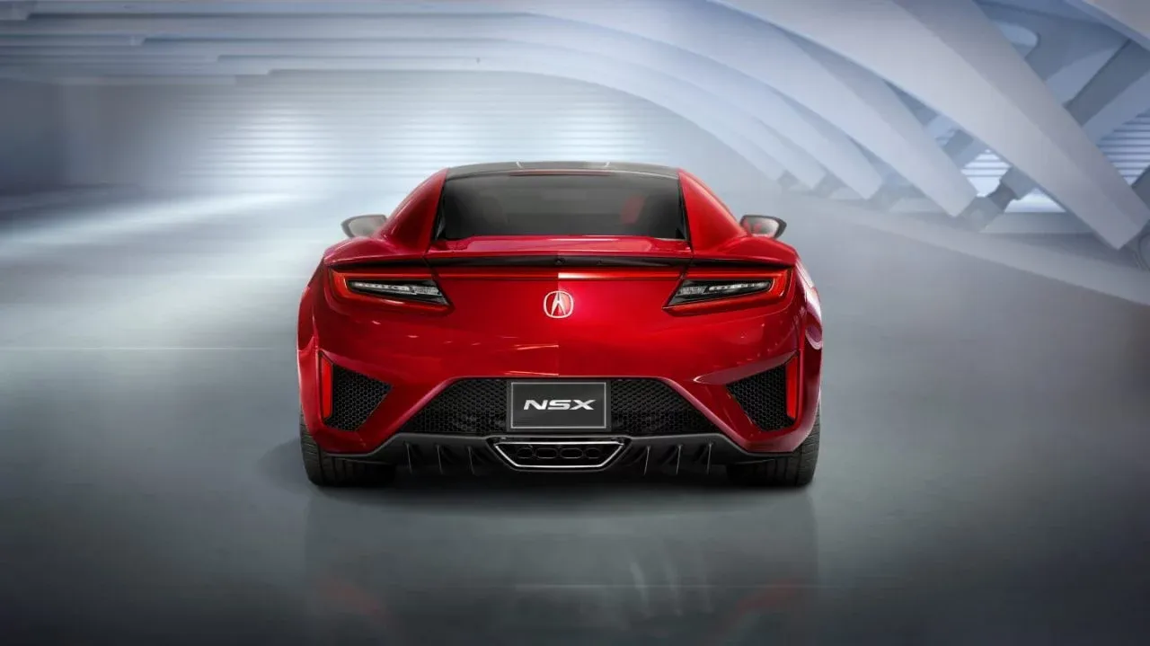 Parte Trasera Honda NSX 2024 Rojo