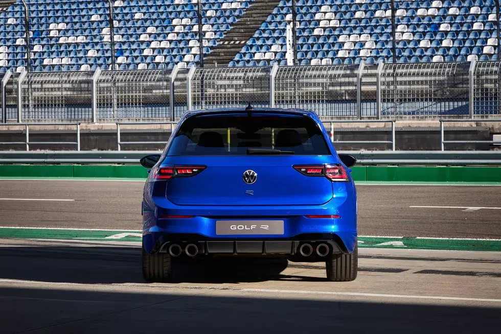 Parte Trasera Volkswagen Golf R Azul