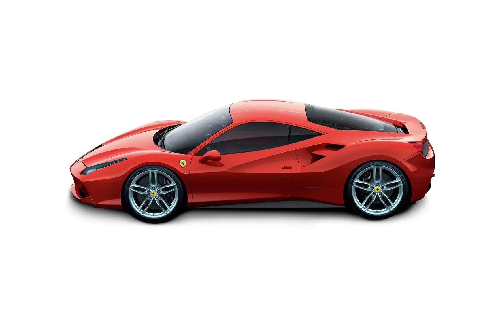 Lateral Ferrari 488 GTB Rojo