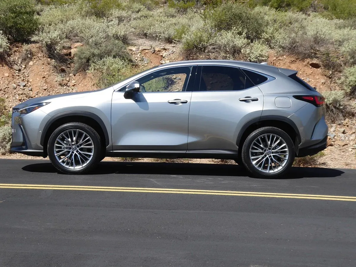 Lateral Lexus NX 2022 Gris