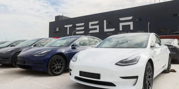 Autos tesla estacionados