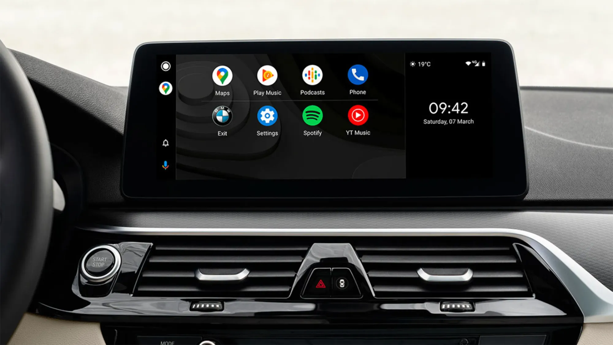 Pantalla con Android Auto