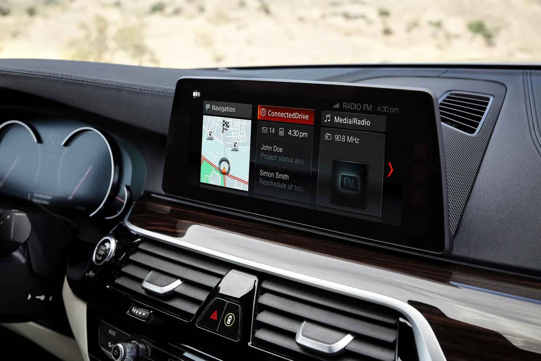 El sistema iDrive del BMW M5 F90