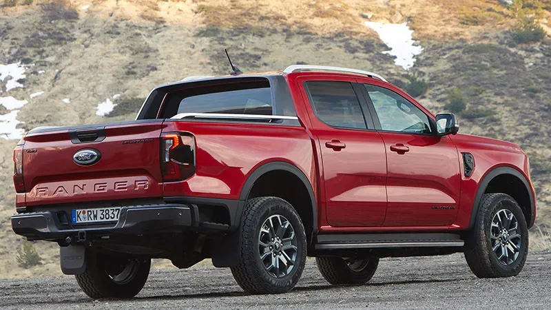 Lateral Ford Ranger 2023 Rojo