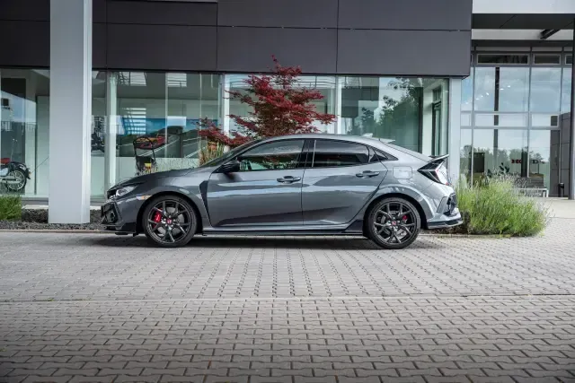 Lateral Honda Civic Type R Gris