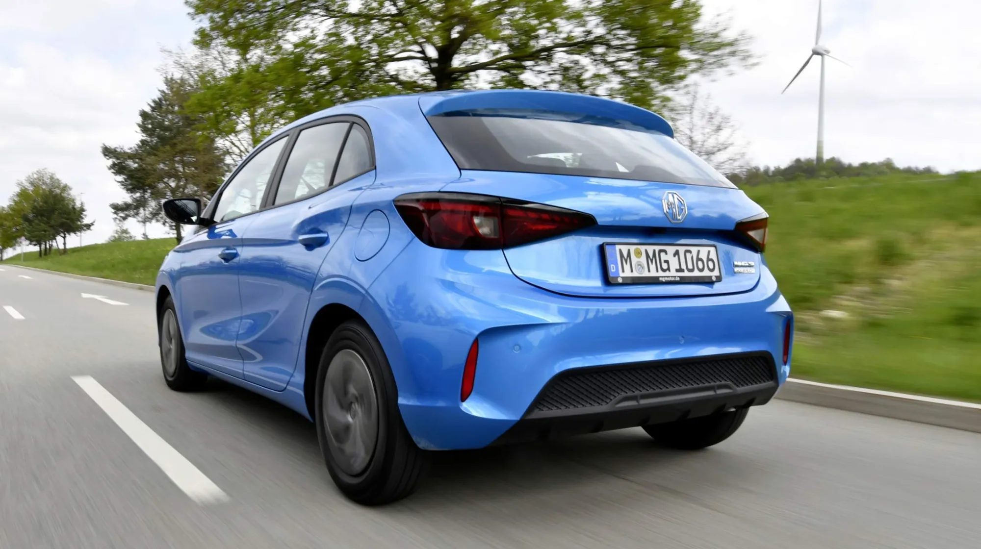 Parte Trasera MG3 Hybrid Plus Azul