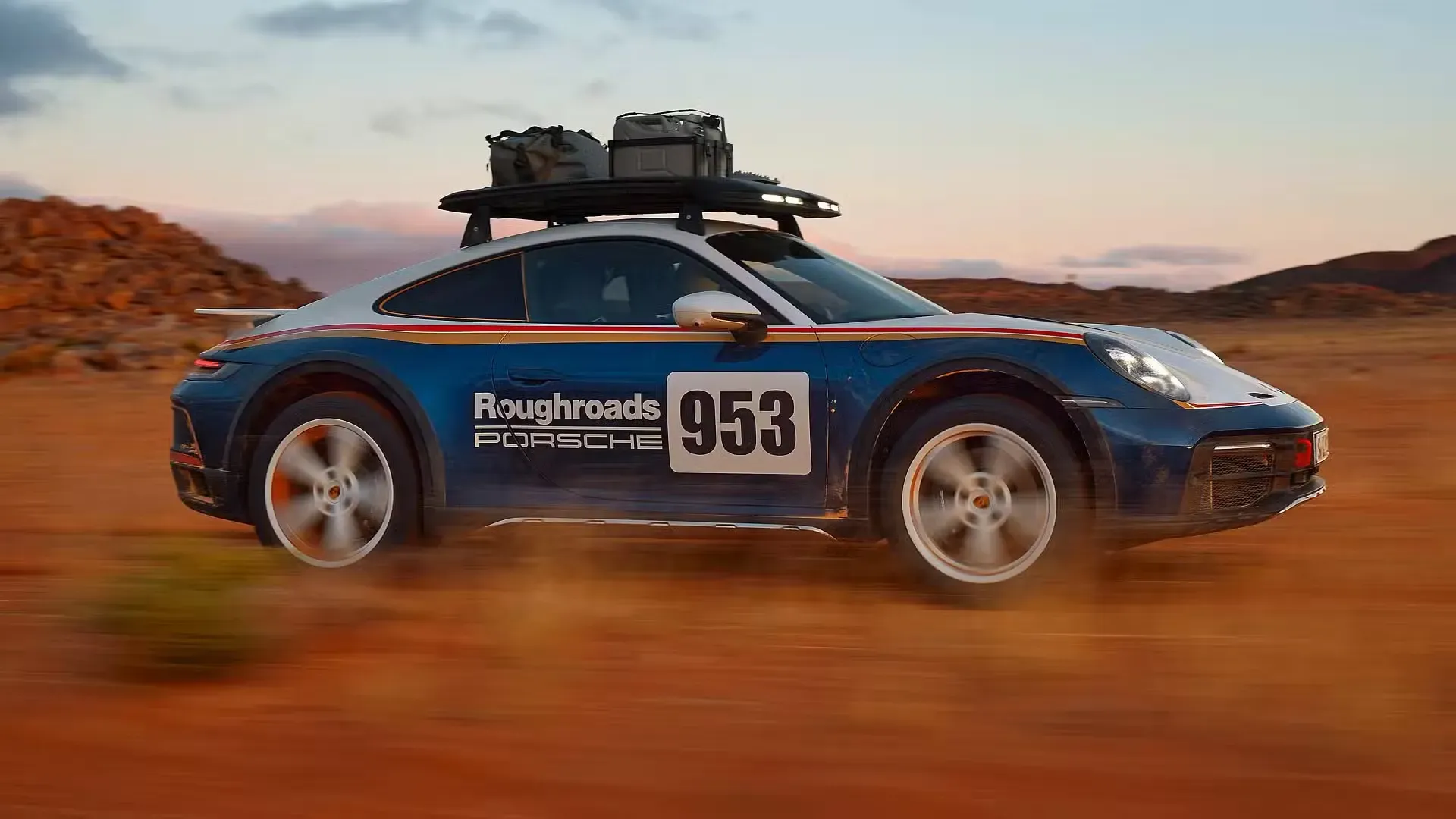 Porsche 911 Dakar Azul