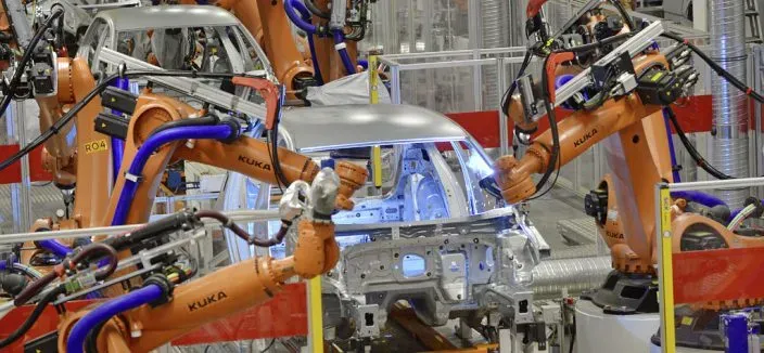 Industria Automotriz Robótica