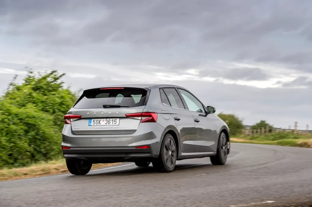 Parte Trasera Skoda Fabia 2022 Gris