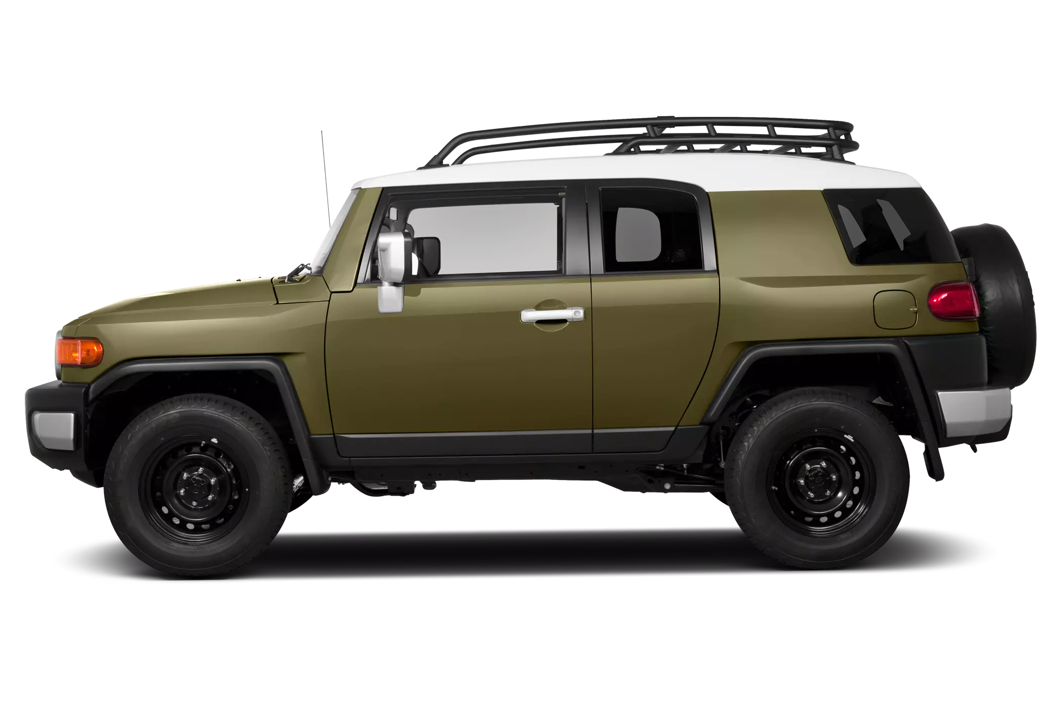 Exterior lateral del Toyota FJ Cruiser color verde