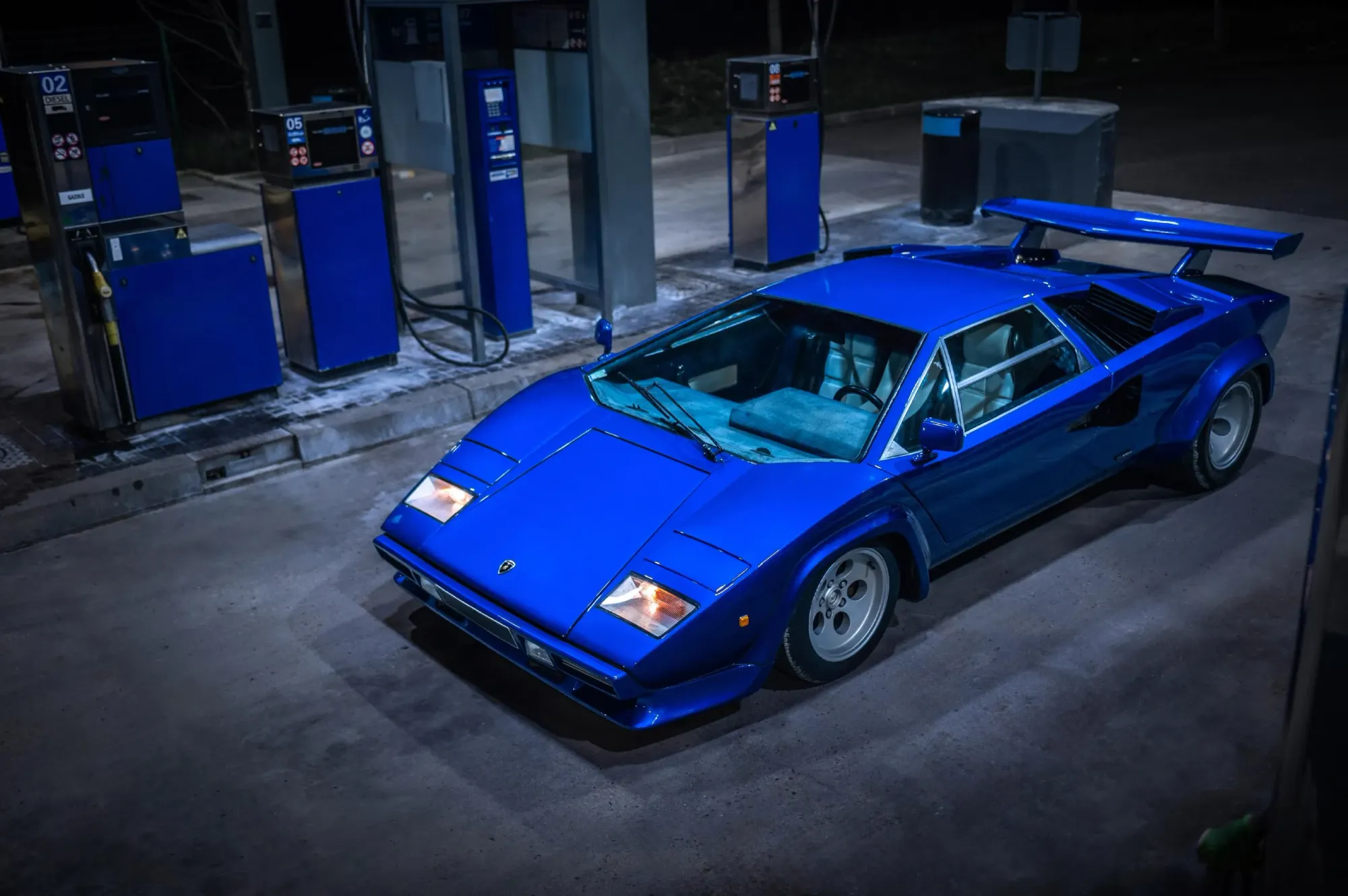 Lamborghini Countach II Azul