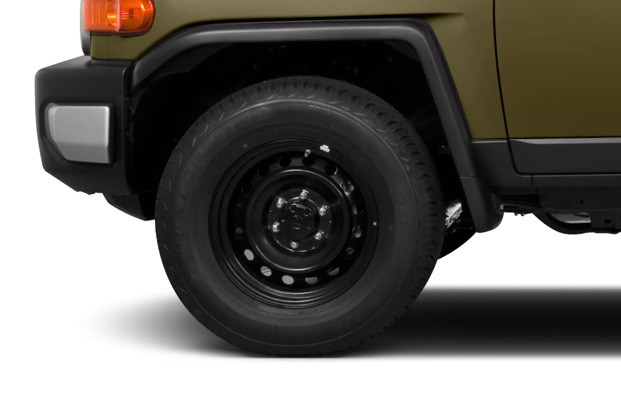 Exterior neumático del Toyota FJ Cruiser color verde