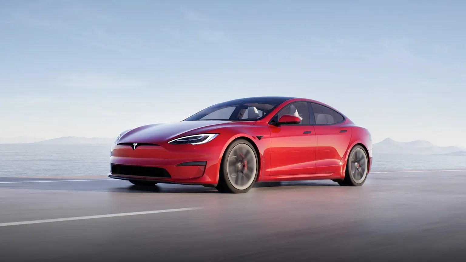 Tesla Model S Plaid Rojo