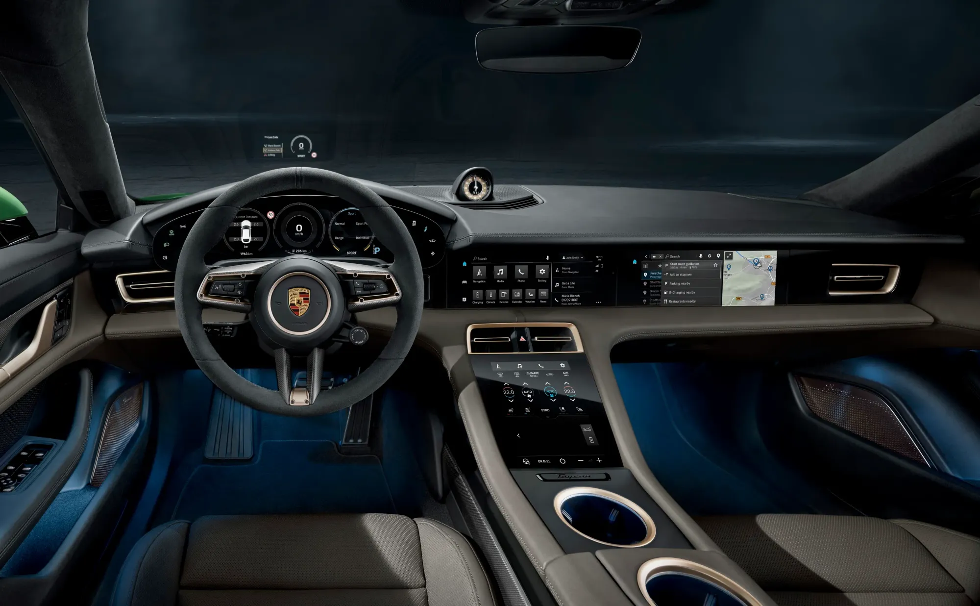 Porsche Taycan Turbo S Cross Interior