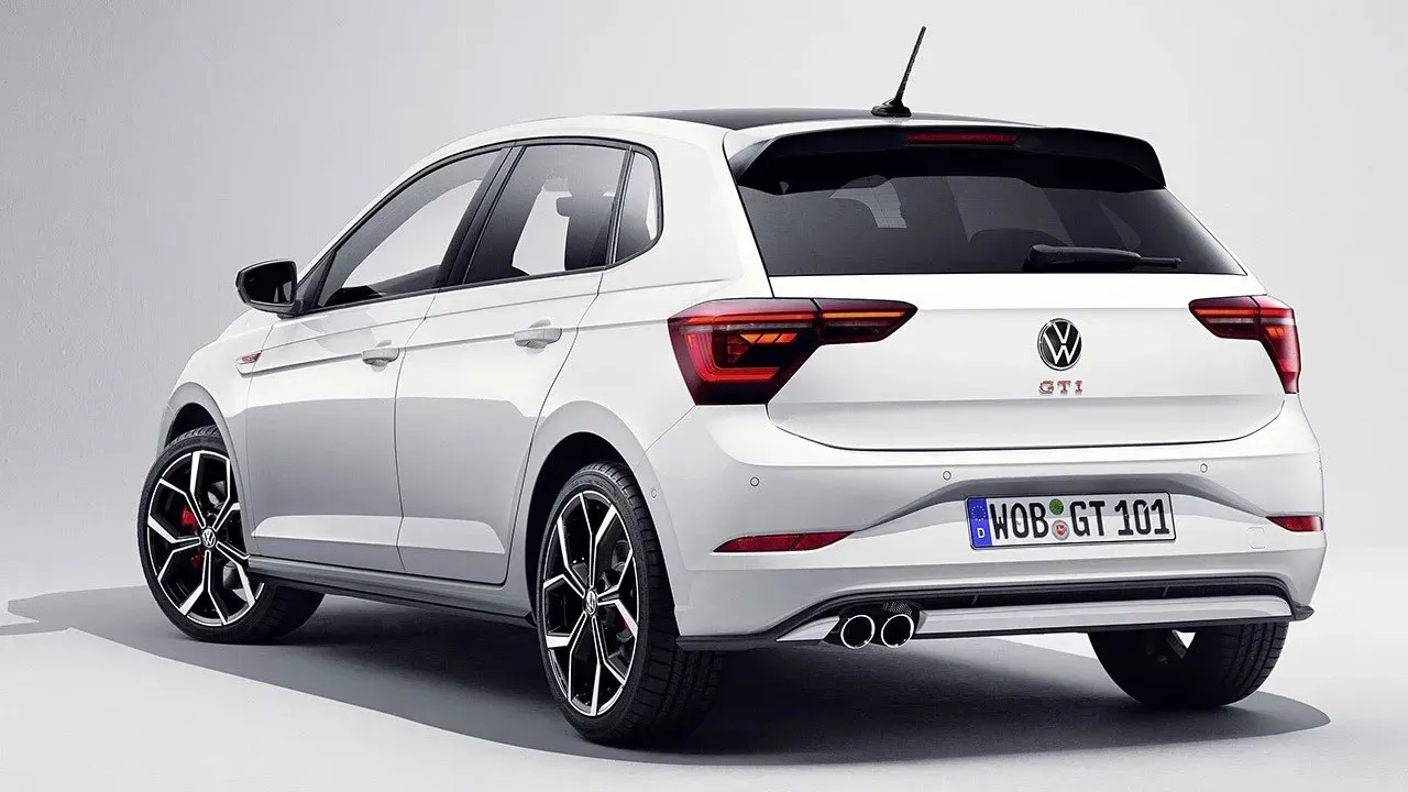 Exterior trasero del Volkswagen Polo 2024 color blanco