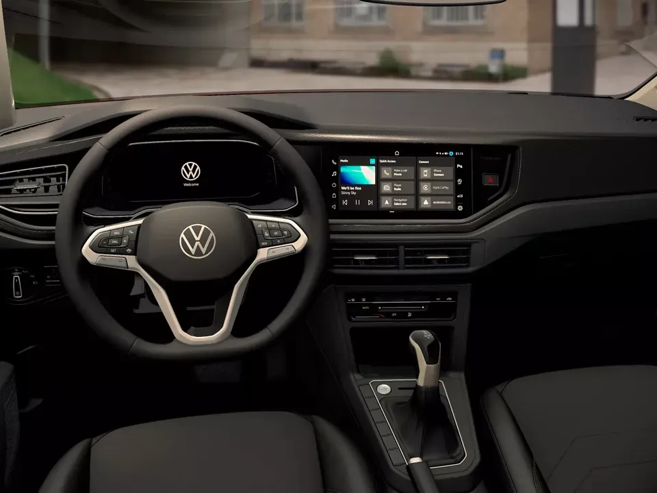 Interior delantero del Volkswagen Polo 2024