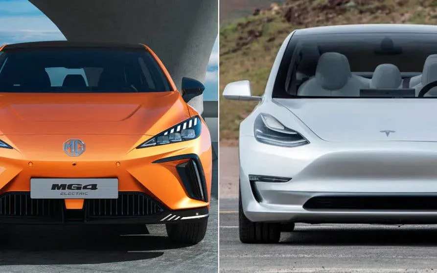 MG5 EV vs Tesla Model 3