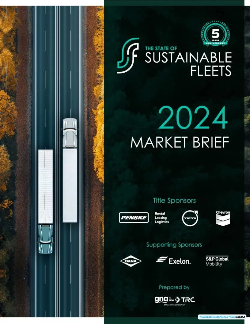 Portada del Reporte Penske 2024 sobre el Estado de las Flotas Sustentables.