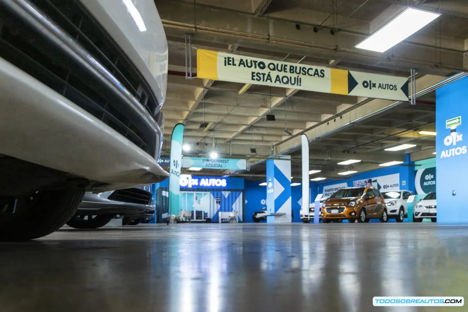 Imagen de la nueva sucursal de OLX Autos en Toreo Parque Central, Ciudad de México.