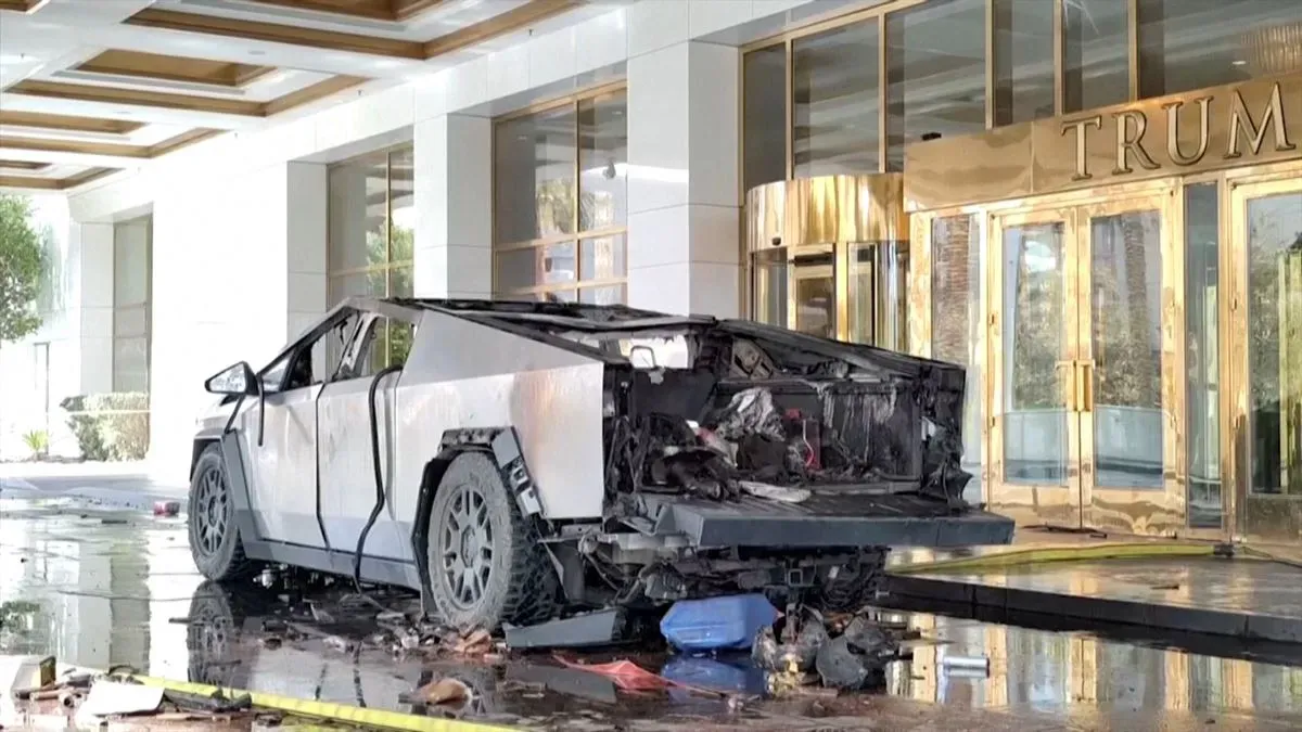 Explosión de Tesla Cybertruck en Hotel Trump