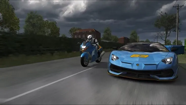 Lamborghini Aventador vs. Suzuki Hayabusa