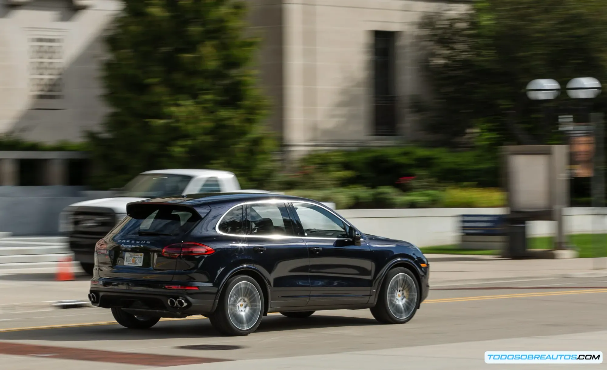 Motor del Porsche Cayenne 2018.