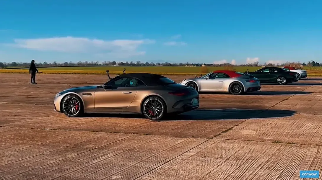 Mercedes-AMG SL 55 🆚 Porsche 911 GTS 🆚 BMW M850i 🆚 Jaguar F-Type R