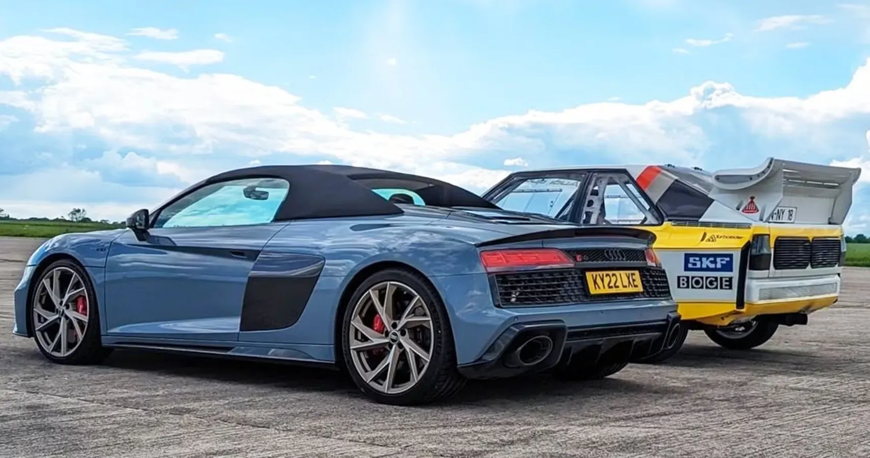 Audi R8 V10 Performance Spyder vs Audi Sport Quattro S1