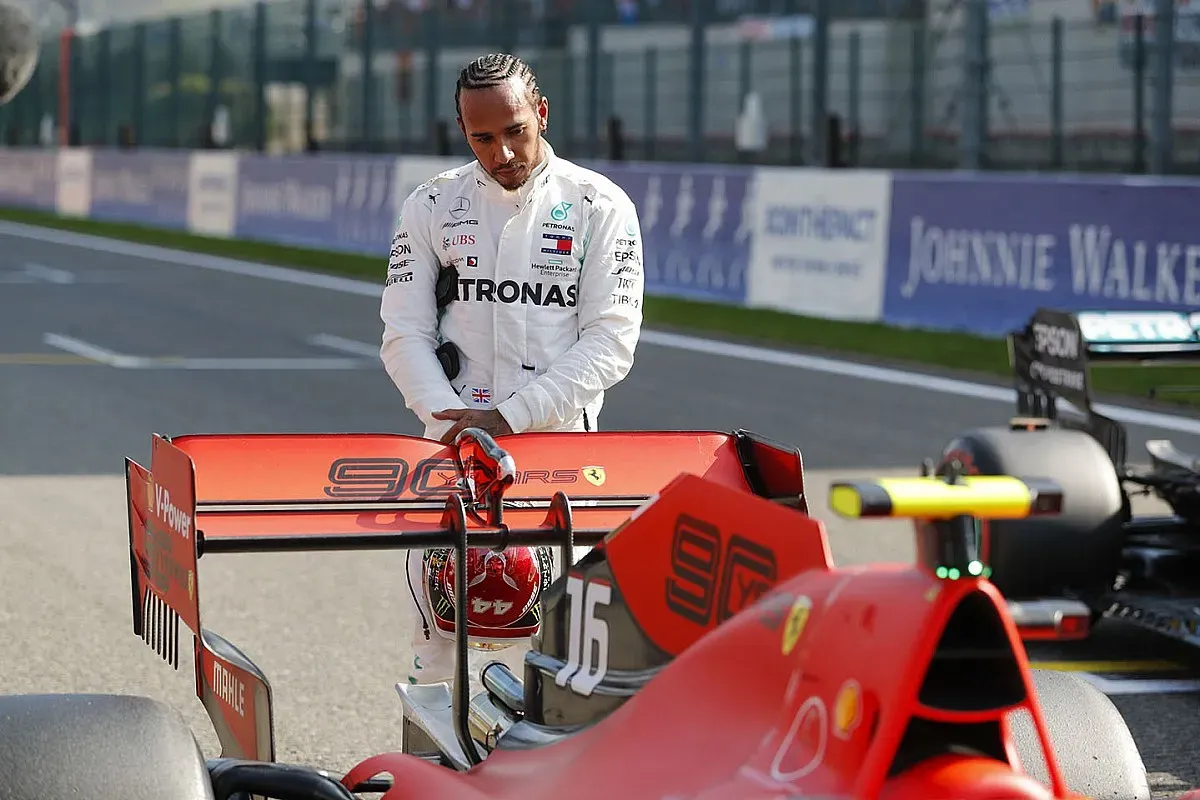 Lewis Hamilton en Ferrari