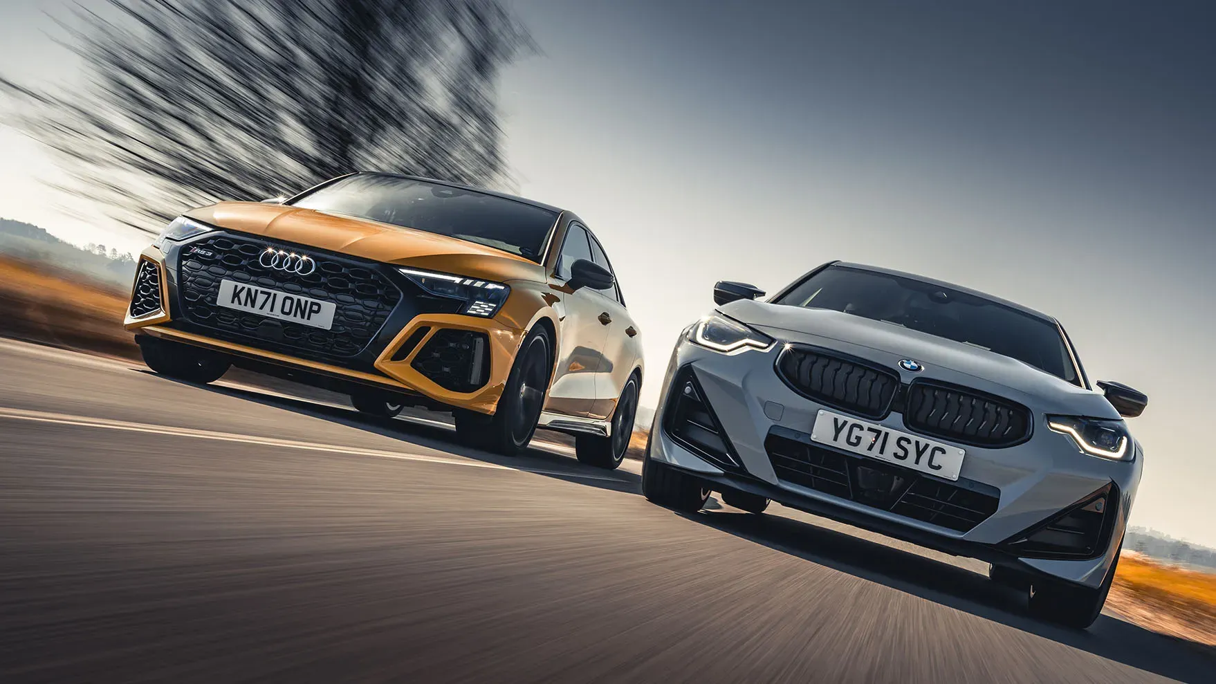 BMW M240i vs Audi RS3 vs Audi S3