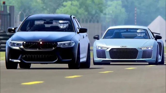 Audi R8 RWD vs BMW M5 Competition