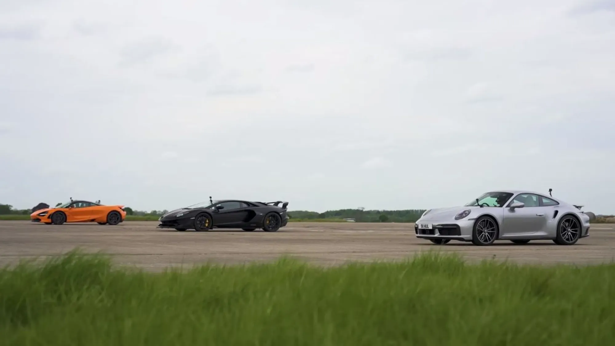 Porsche 911 Turbo S vs Lamborghini Aventador SVJ vs McLaren 720S