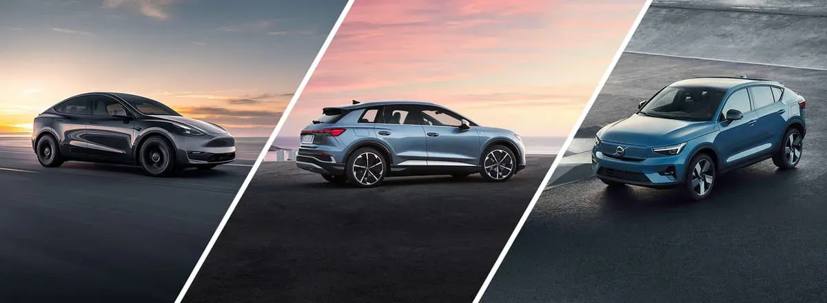 Comparativa Tesla Model Y vs Audi Q4 e-tron vs Volvo C40