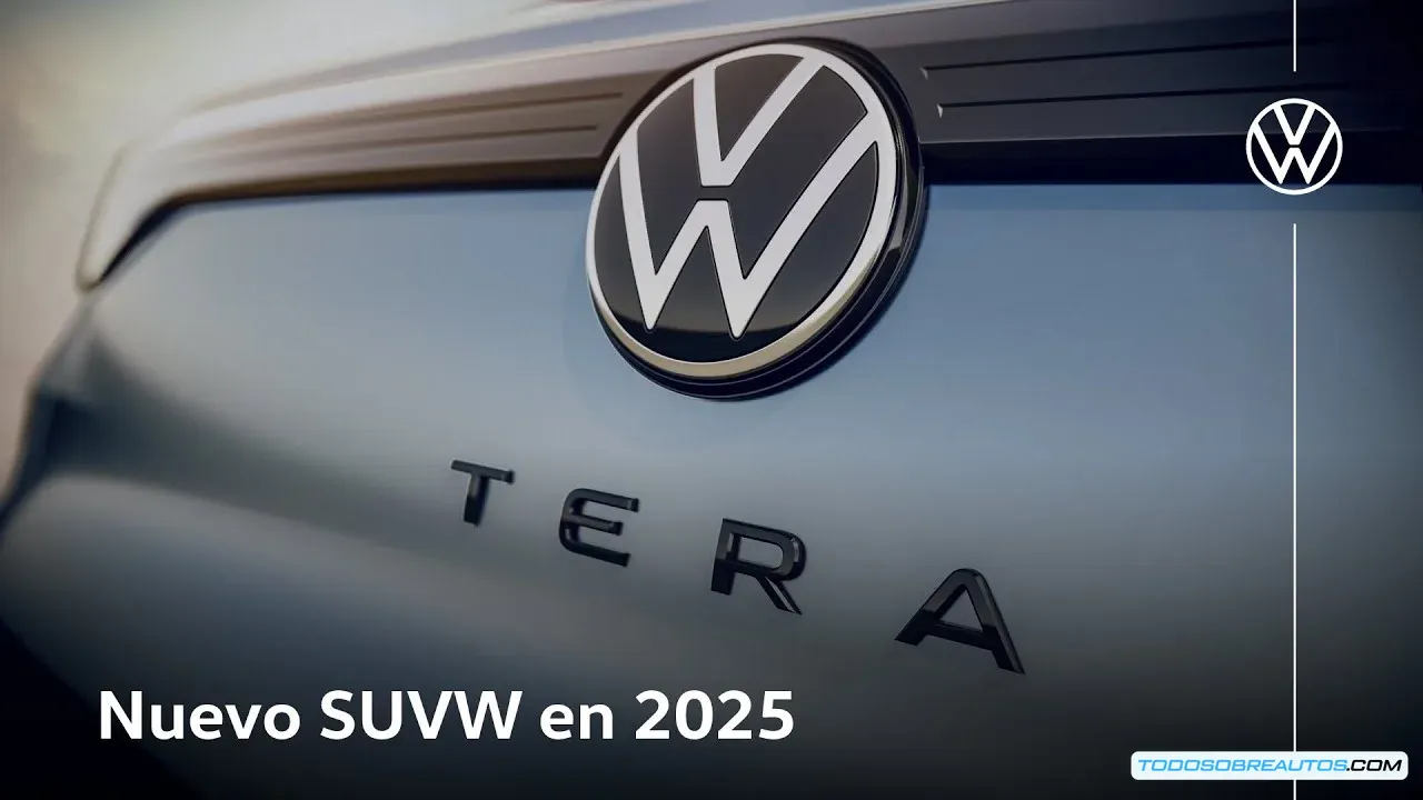 Primer plano de algún detalle del diseño del Volkswagen Tera 2025 (ej: faros, parrilla, interior).