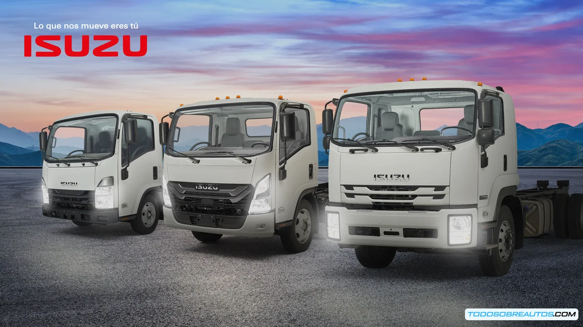 Los nuevos modelos ISUZU ELF 400, 500 y 600.