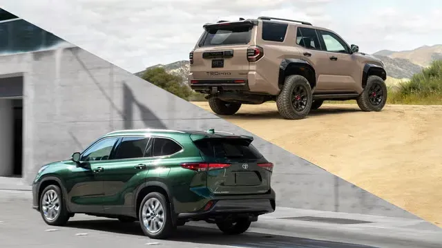 Toyota 4Runner 2025 vs. Toyota Highlander 2025