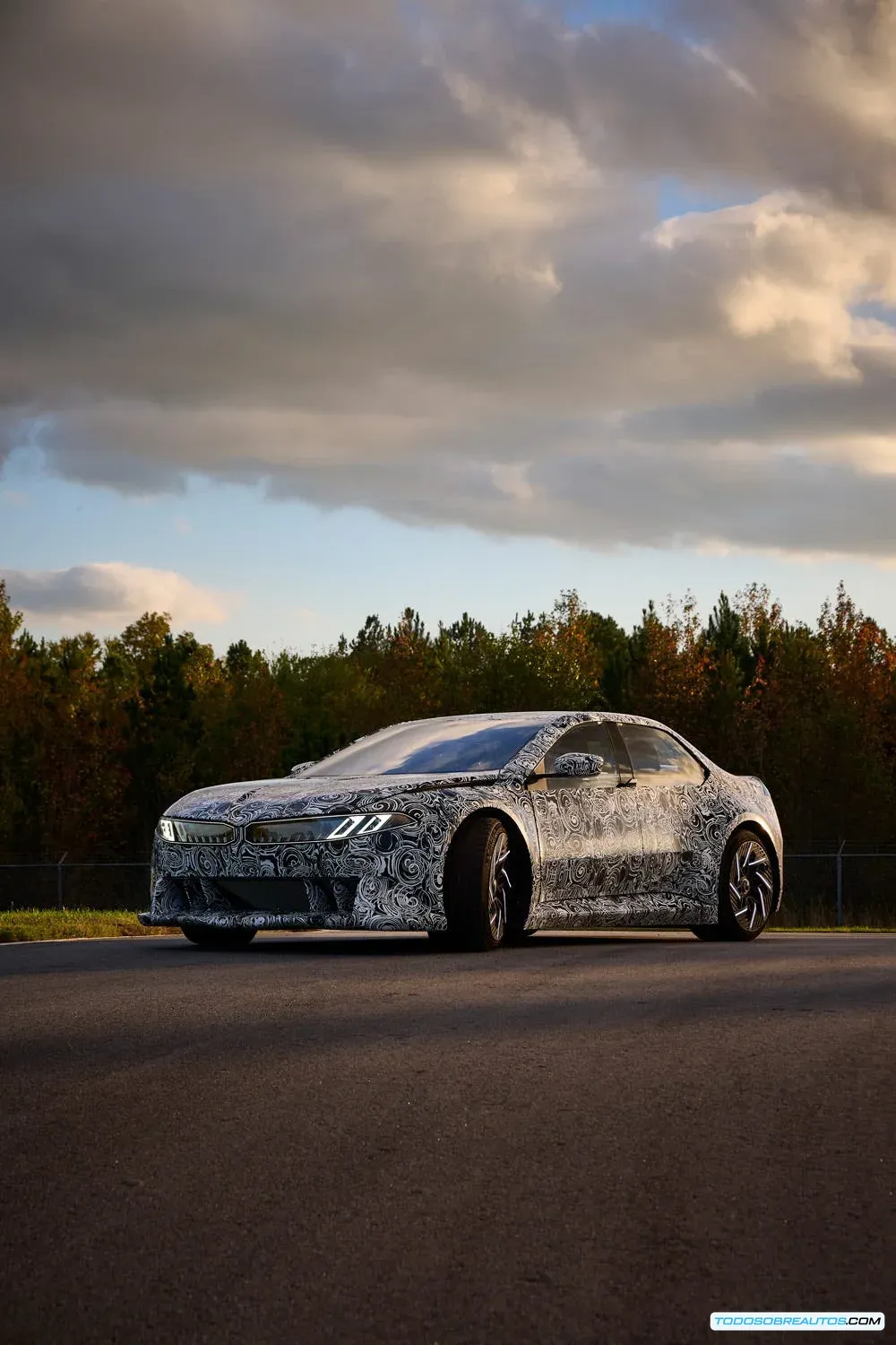 Imagen que muestra las líneas aerodinámicas del BMW Vision Driving Experience Concept.