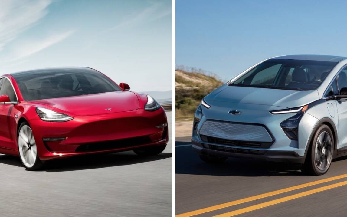 ¡Chevy Bolt vs. Tesla Model 3! ¿Cuál reina en la carretera? 🚗💨