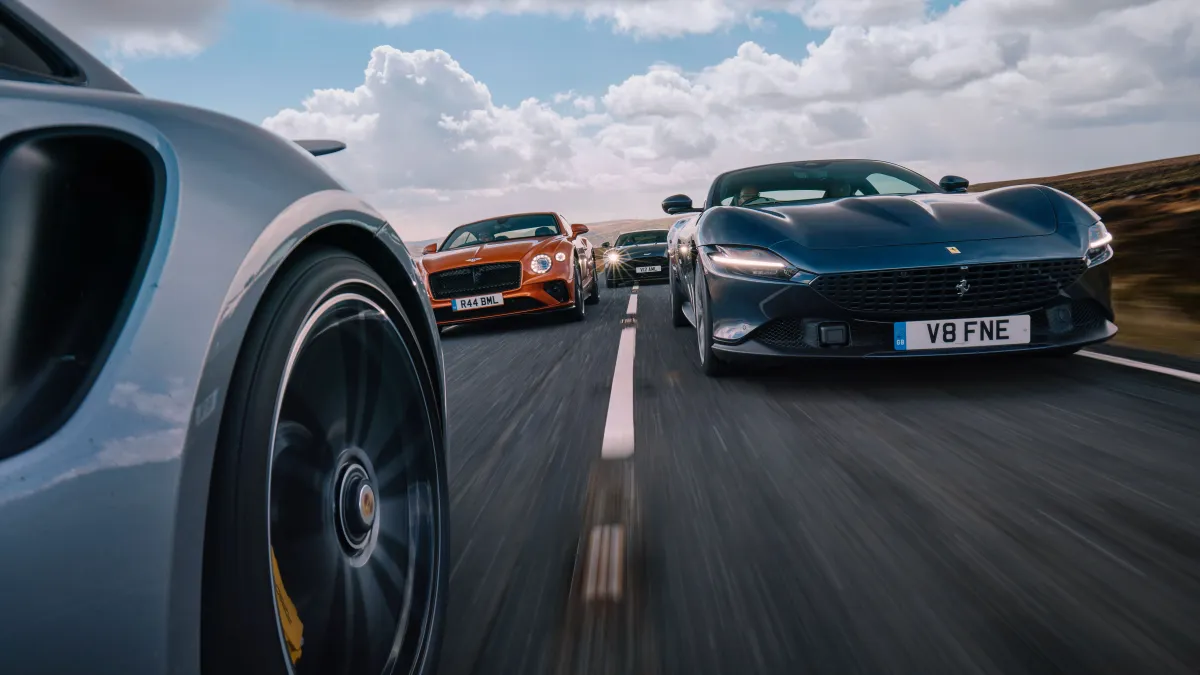 ¡El  Aston Martin Vantage, Ferrari Roma y Porsche 911 Turbo S:  ¿Qué  deportivo de ensueño te conquistará?