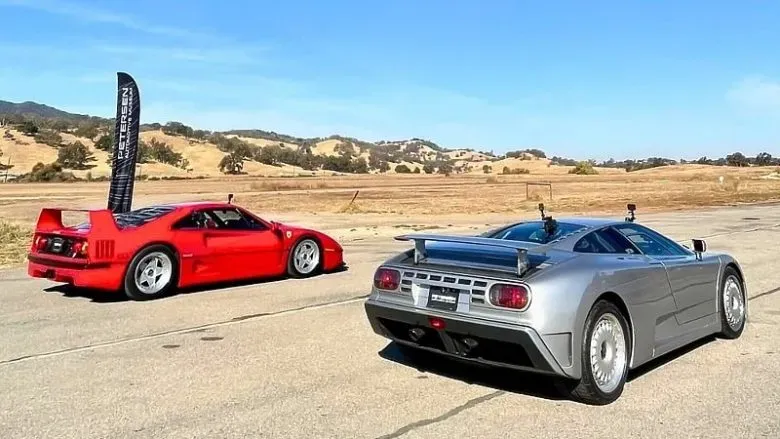 Bugatti EB110 vs Ferrari F40: ¡La Batalla de Titanes en la Pista!