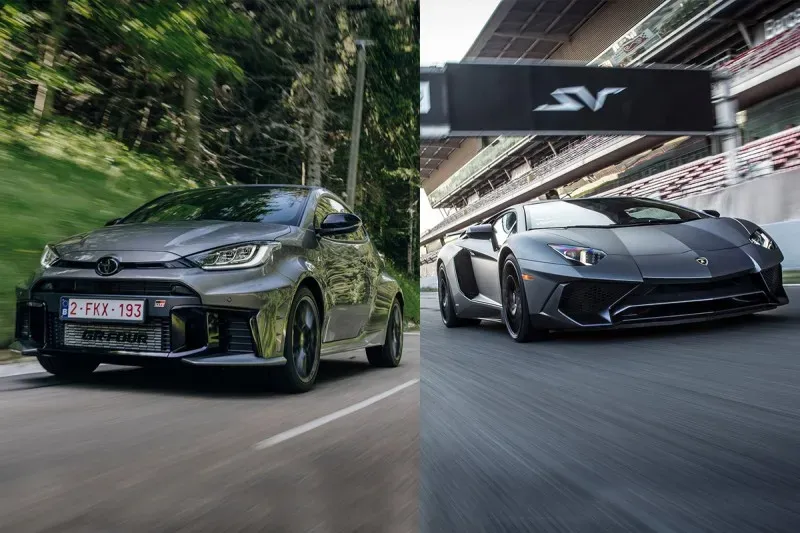 Toyota GR Yaris vs. Lamborghini Aventador SVJ: ¡Drag Race Épica!